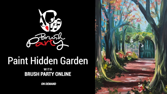 Paint ‘Hidden Garden’ with Brush Party Online