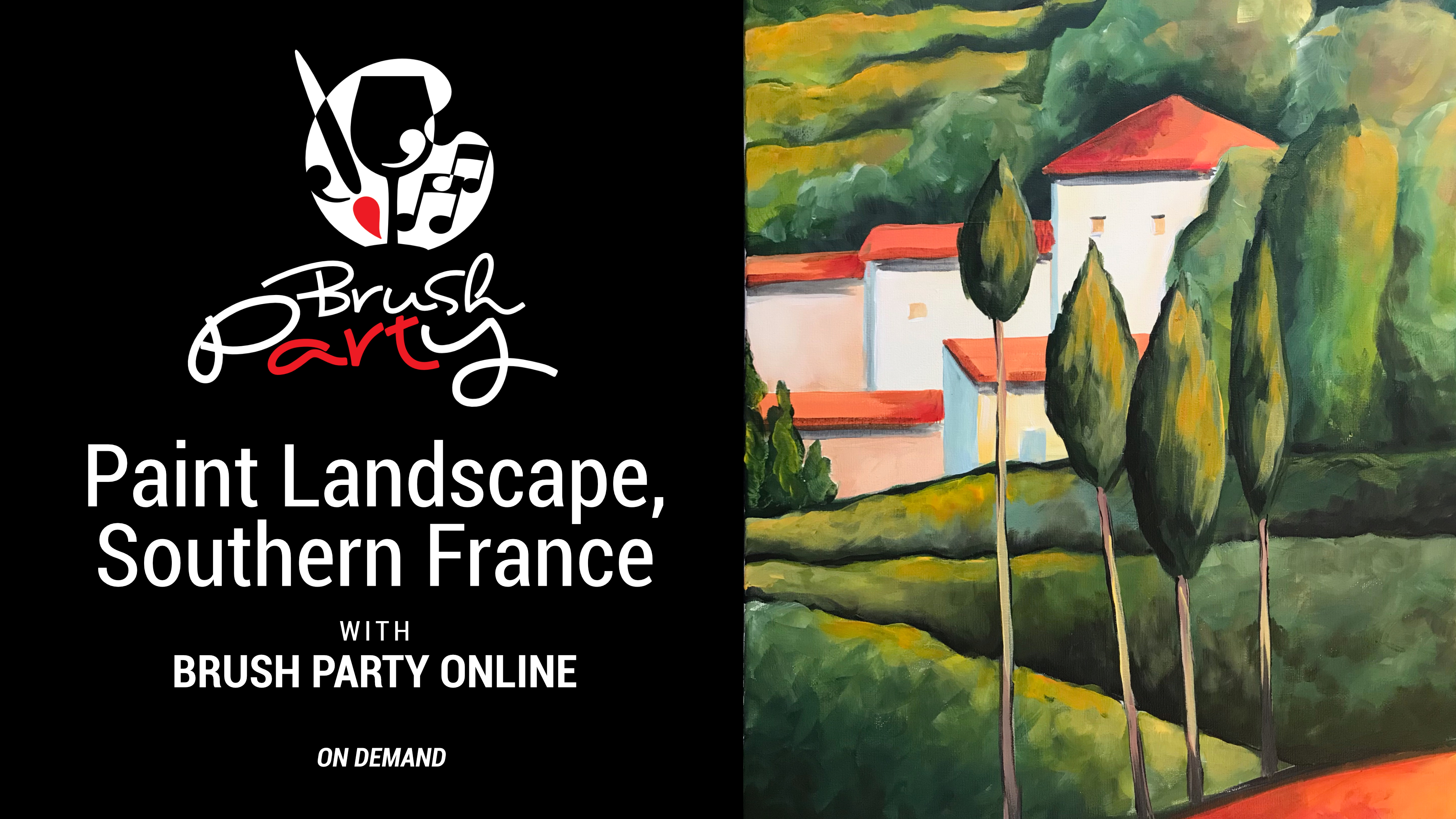 Paint Landscape, Southern France (in the style of Amedeo Modigliani)