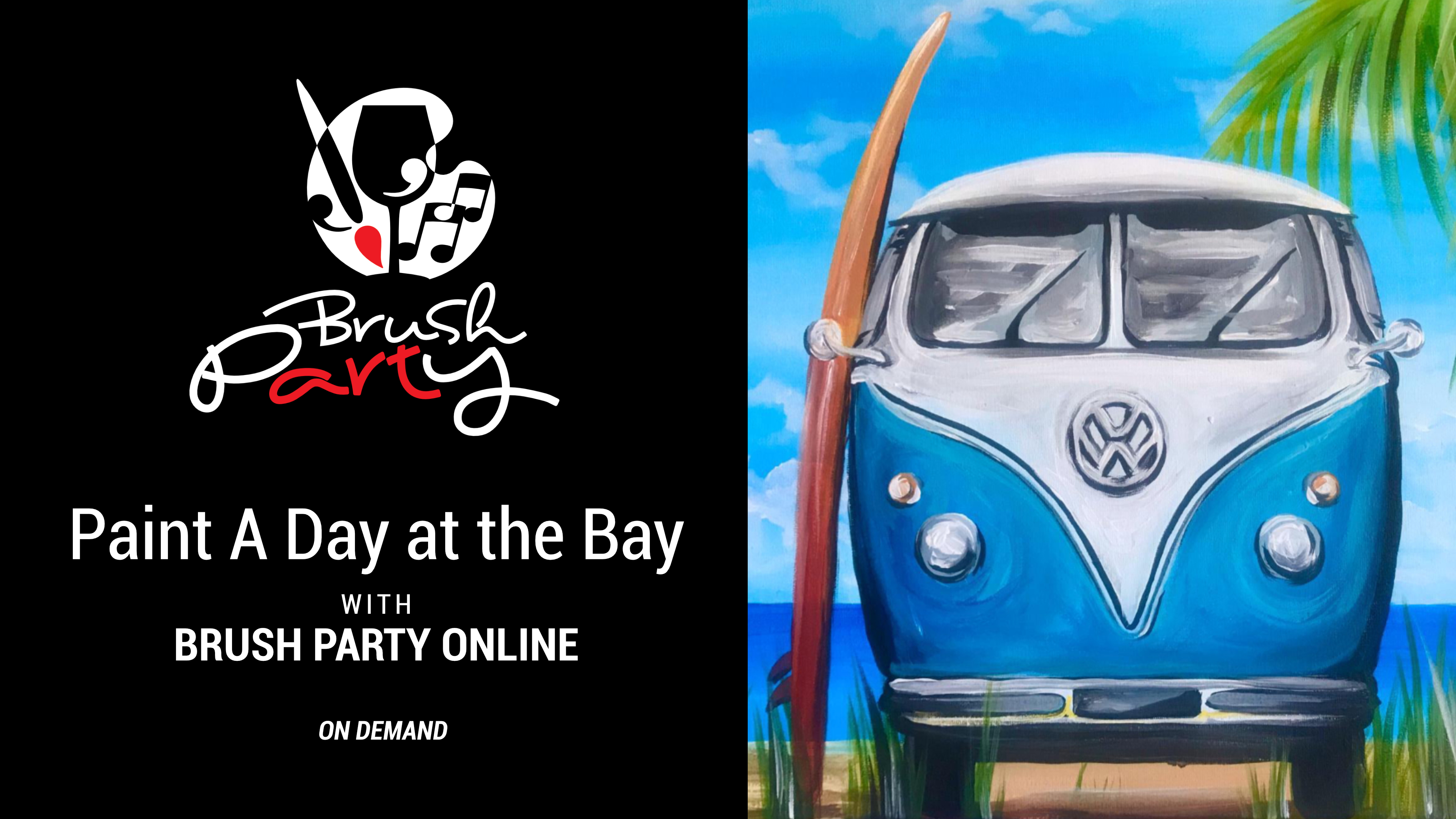 Paint A Day at the Bay with Brush Party Online