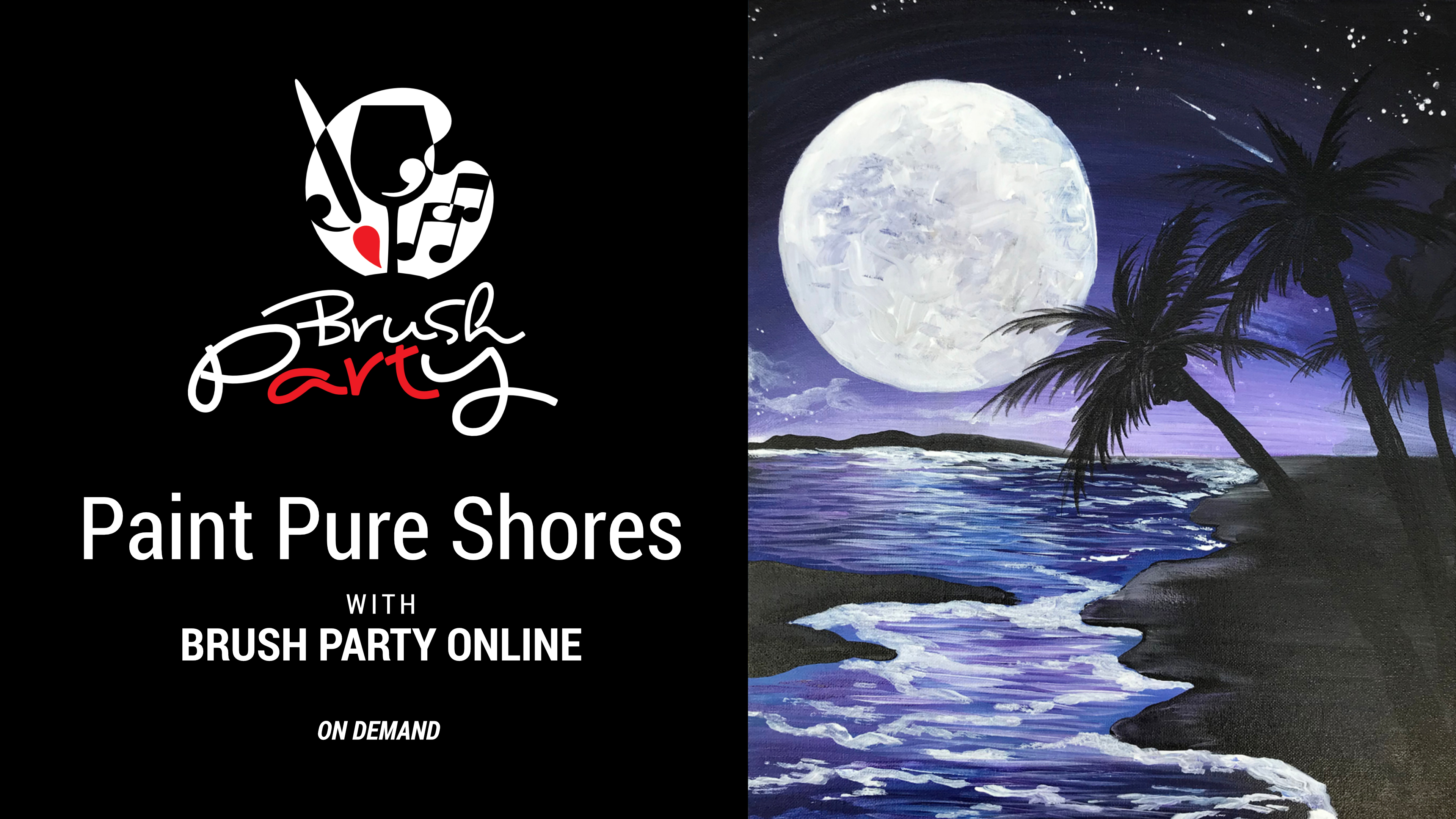 Paint Pure Shores with Brush Party Online