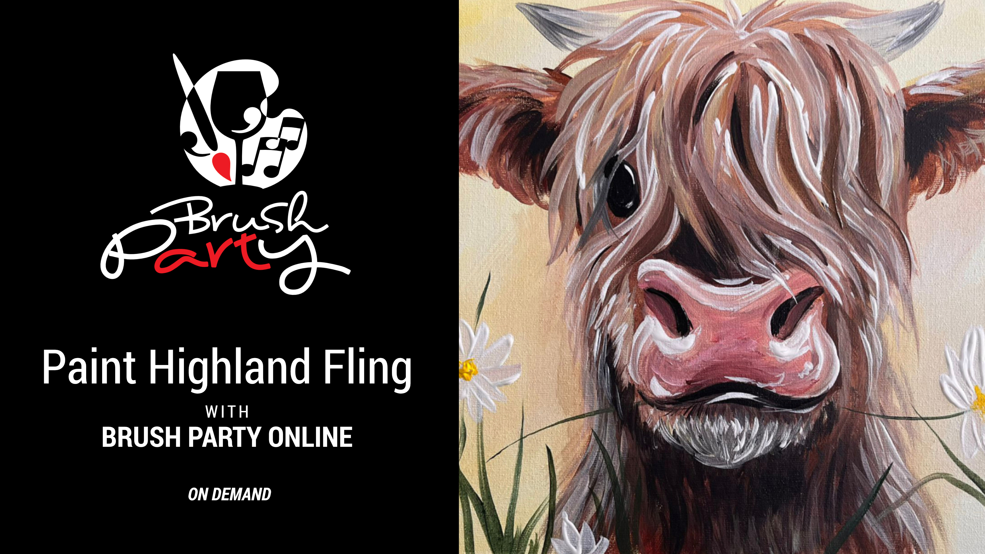 Paint ‘Highland Fling’ with Brush Party Online