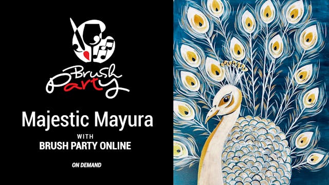 Paint ‘Majestic Mayura’ with Brush Pa...