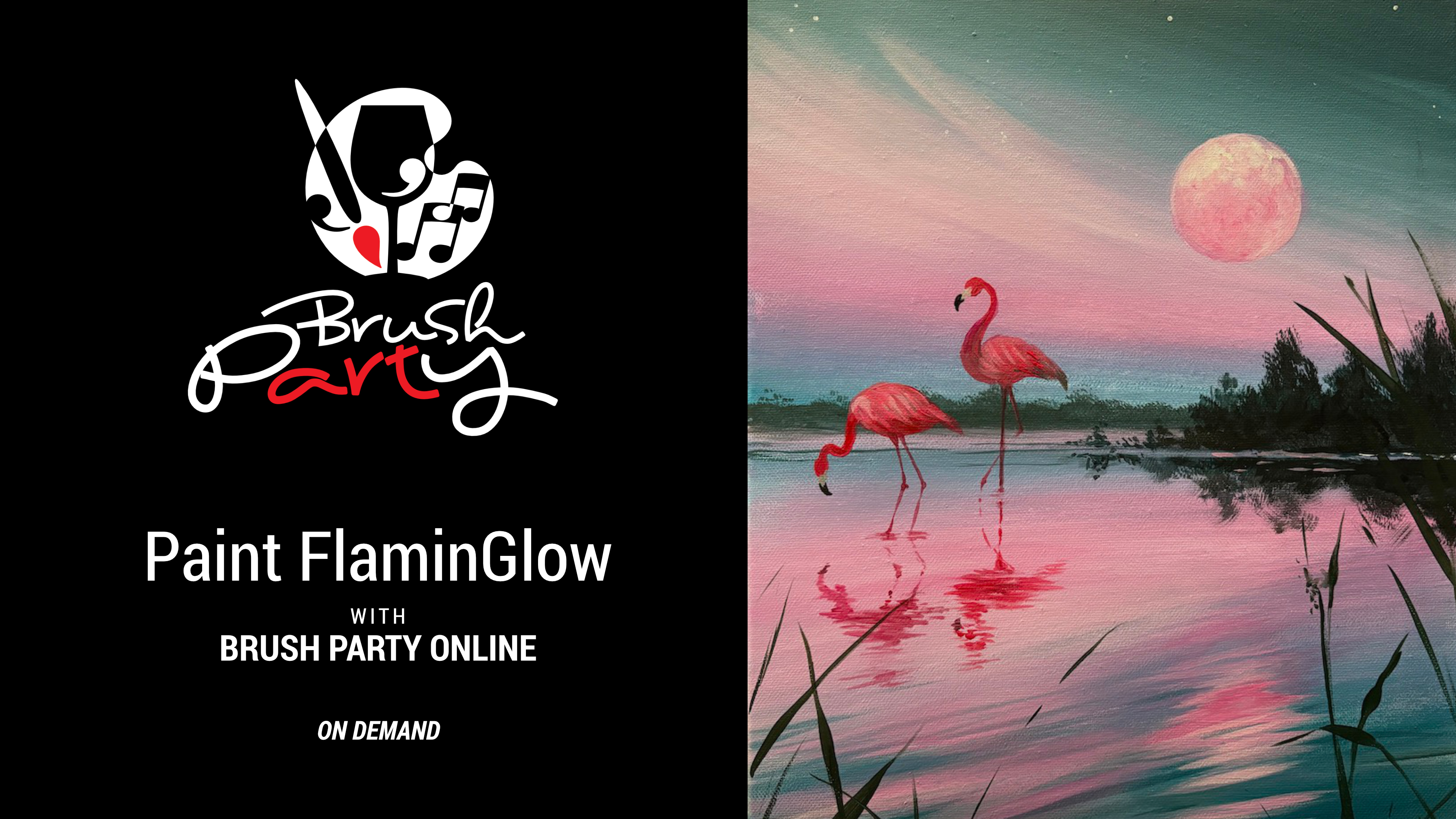 Paint ‘FlaminGlow’ with Brush Party Online