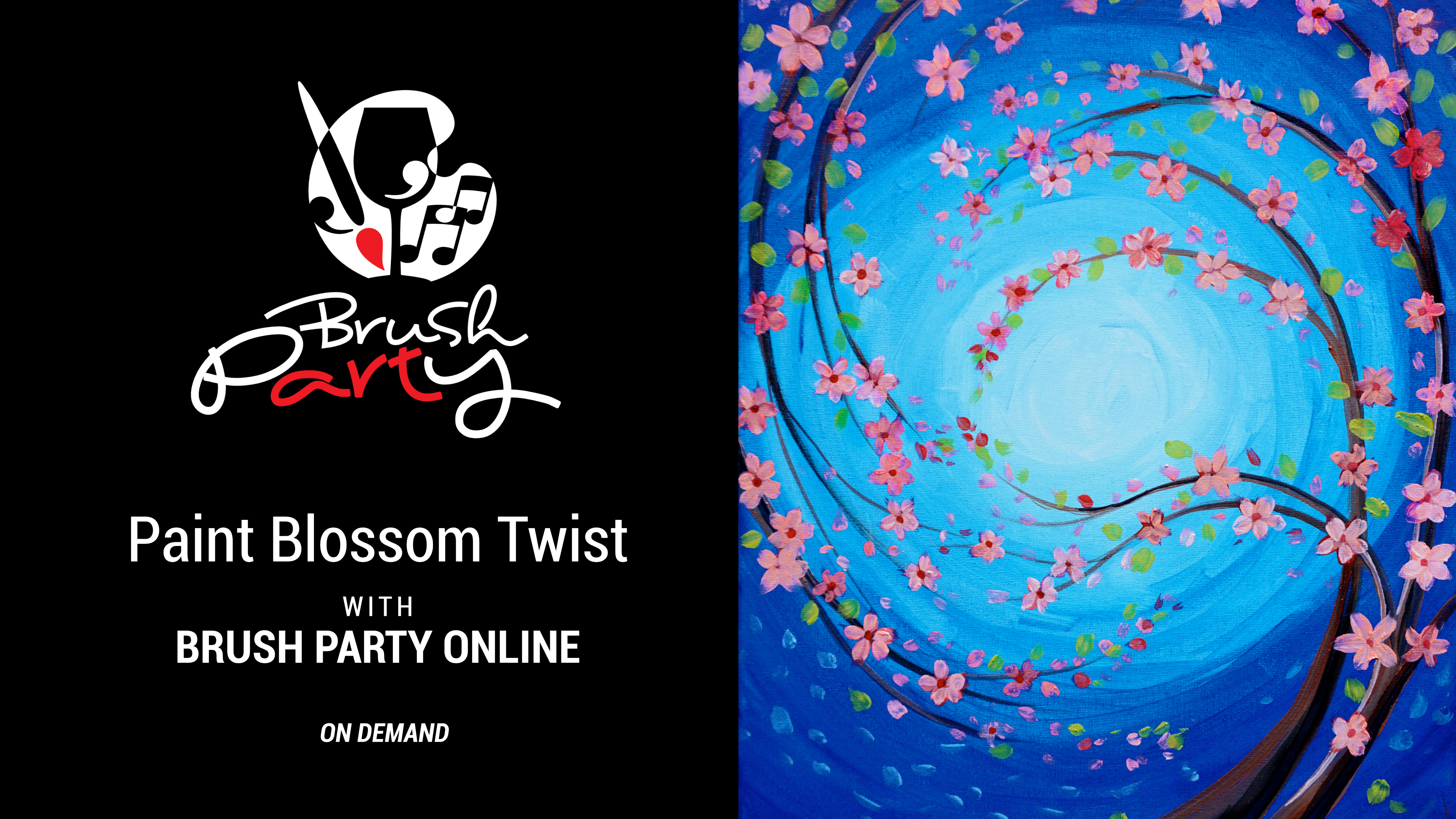 Paint ‘Blossom Twist’ with Brush Party Online