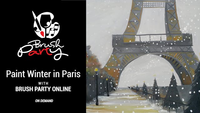 Paint ‘Winter in Paris’ with Brush Pa...