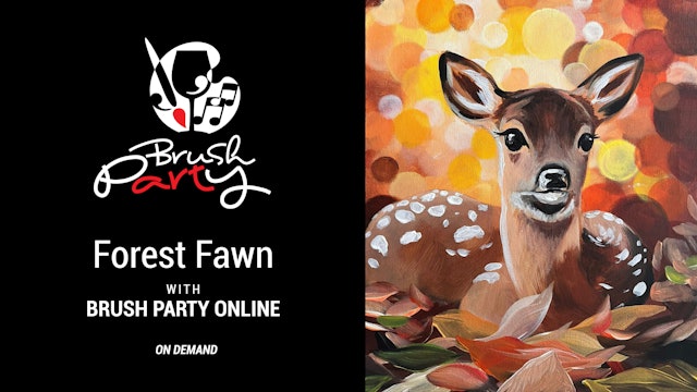 Paint ‘Forest Fawn’ with Brush Party Online