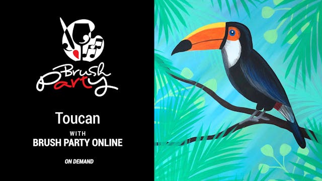 Paint ‘Toucan’ with Brush Party Online