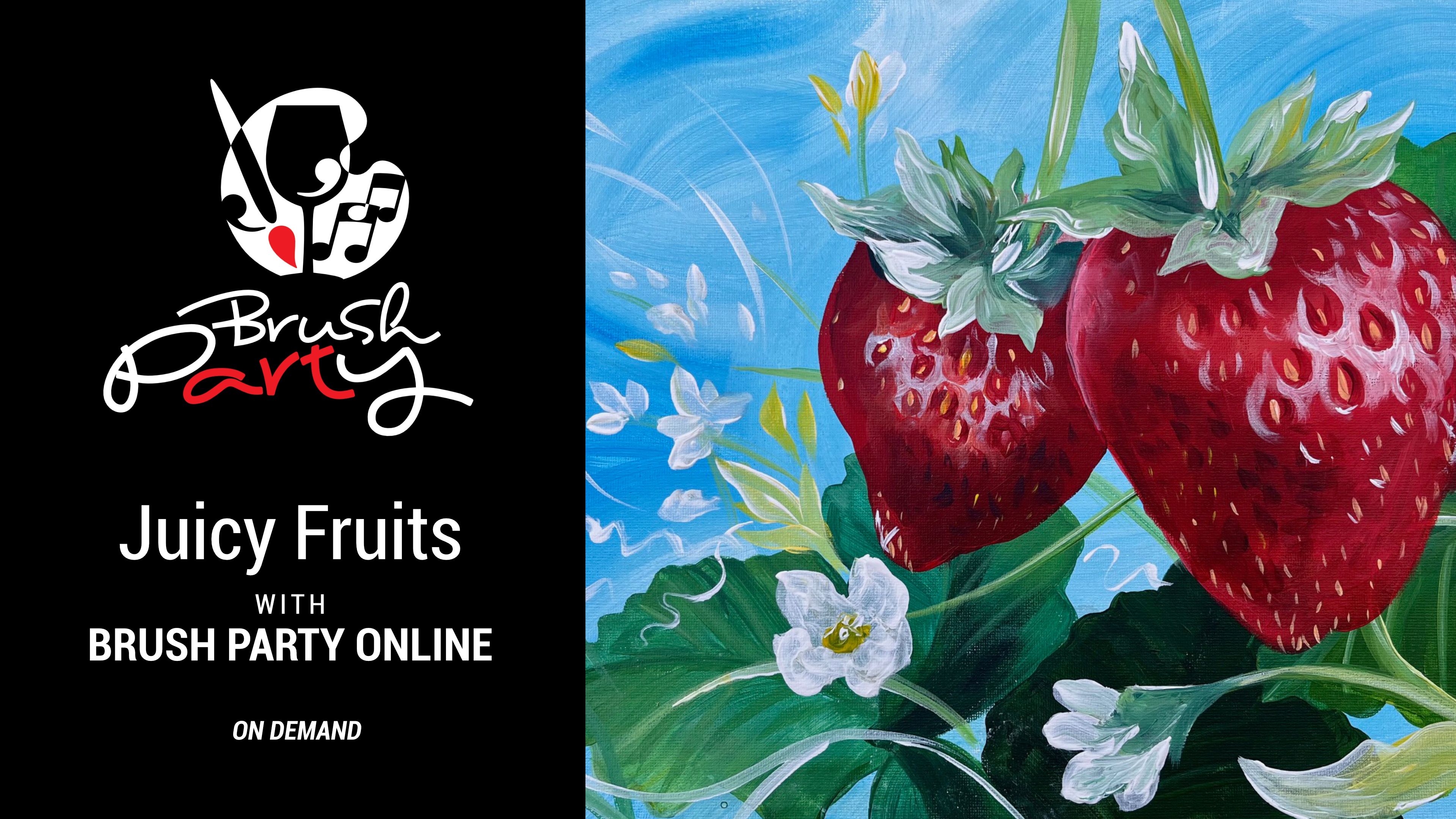 Paint ‘Juicy Fruits’ with Brush Party Online