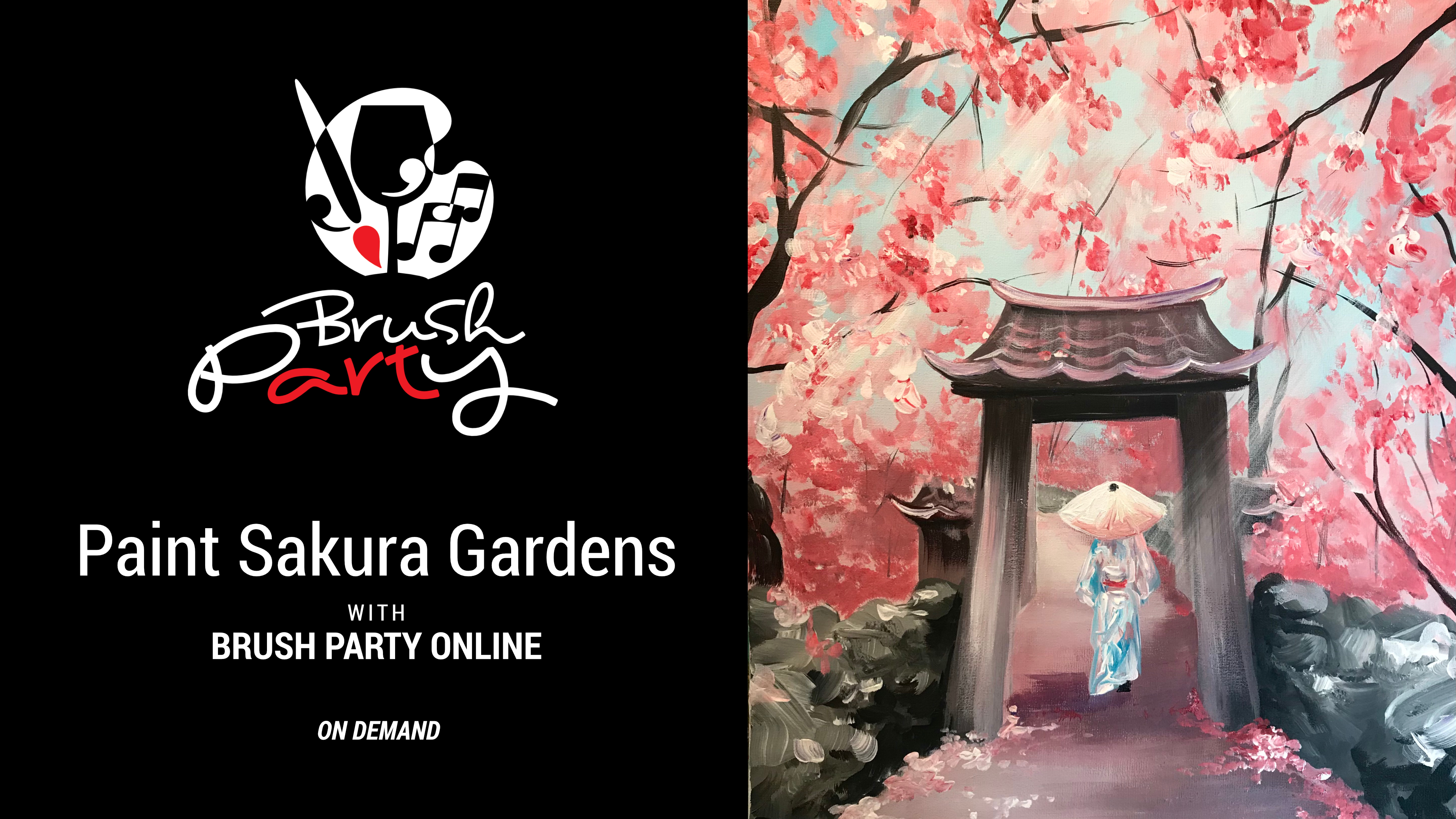 Paint Sakura Gardens with Brush Party Online