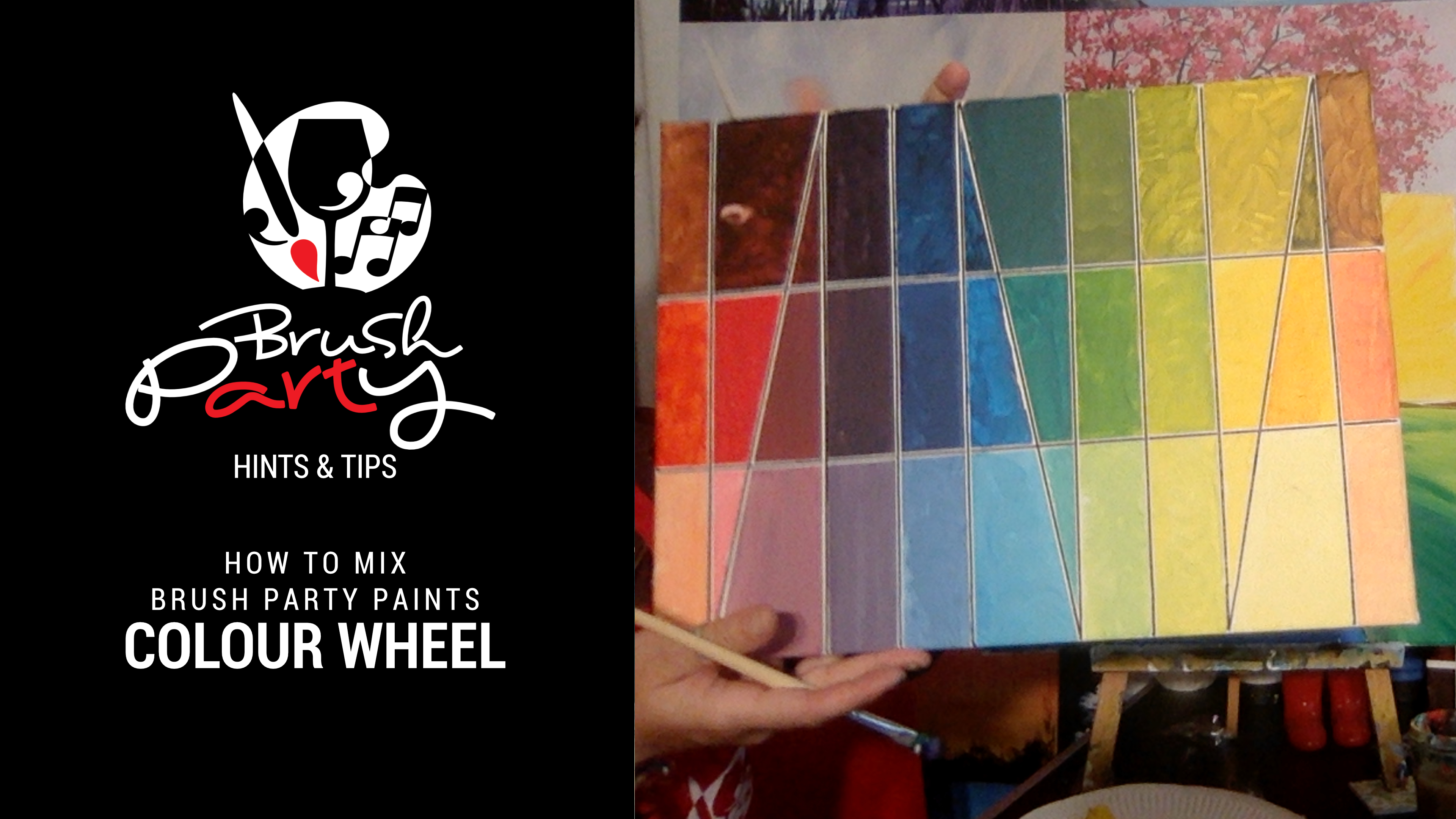A simple colour wheel using Brush Party paints