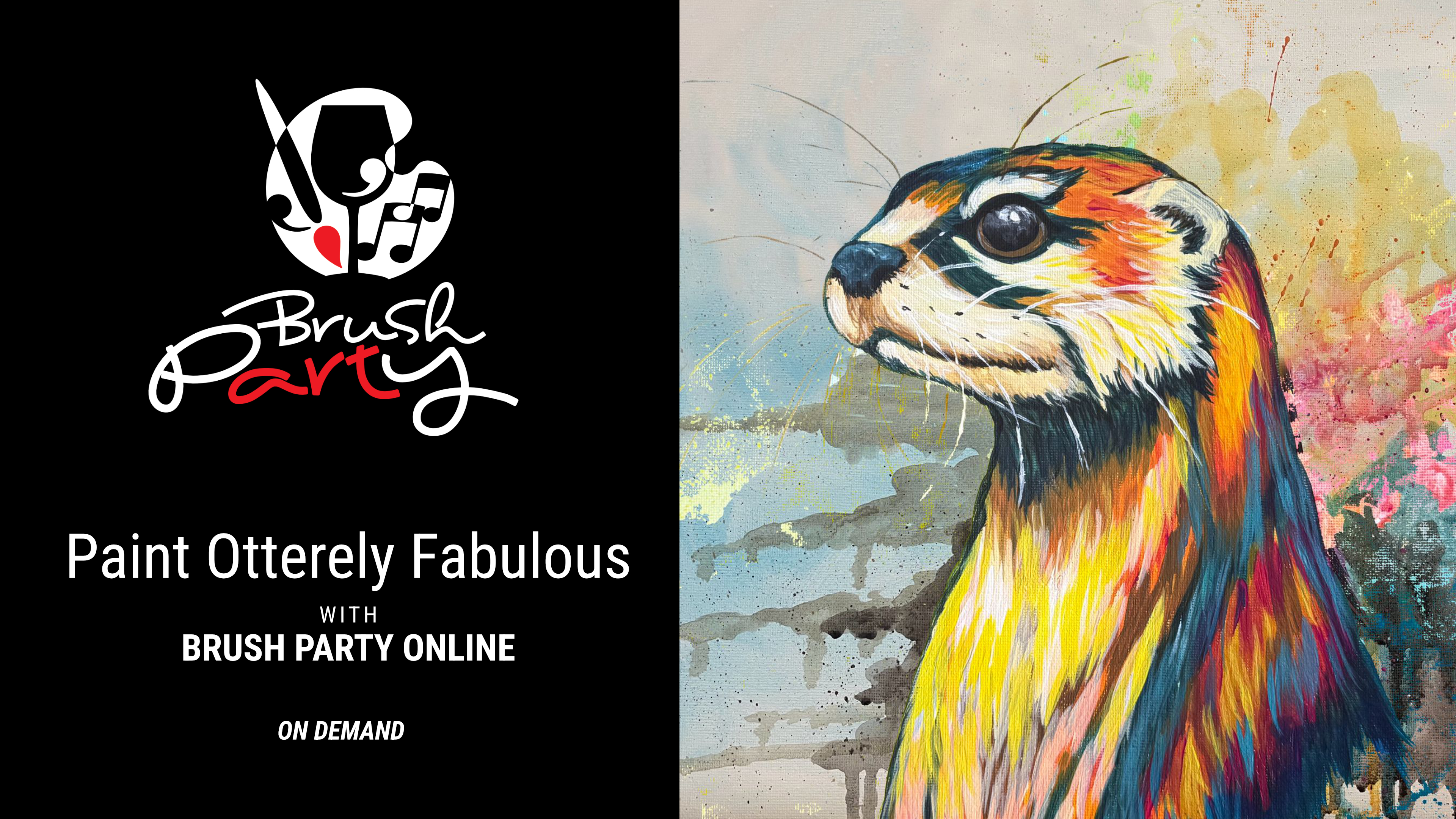 Paint 'Otterely Fabulous' with Brush Party Online
