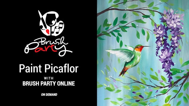 Paint Picaflor with Brush Party Online