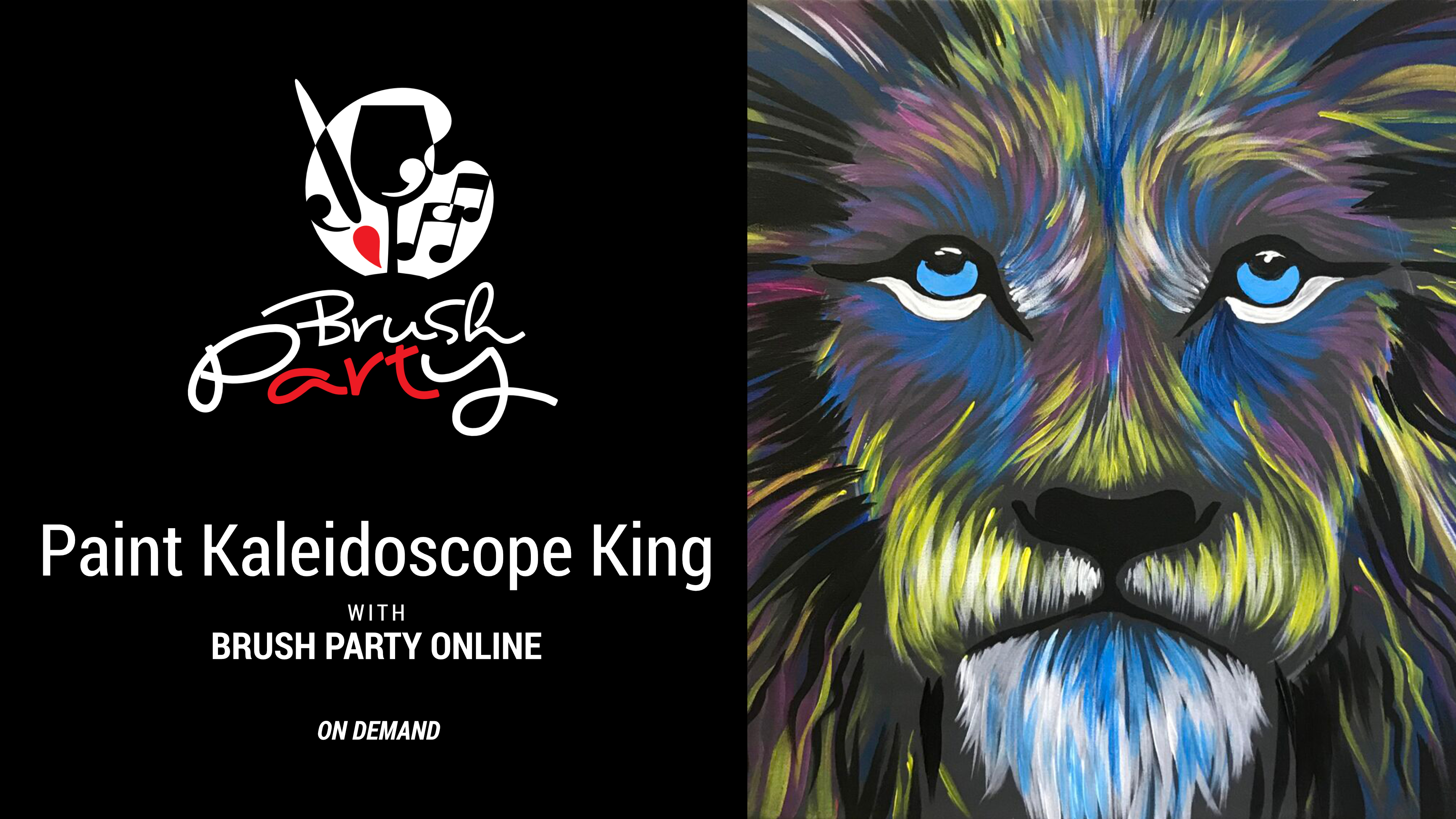 Paint Kaleidoscope King with Brush Party Online