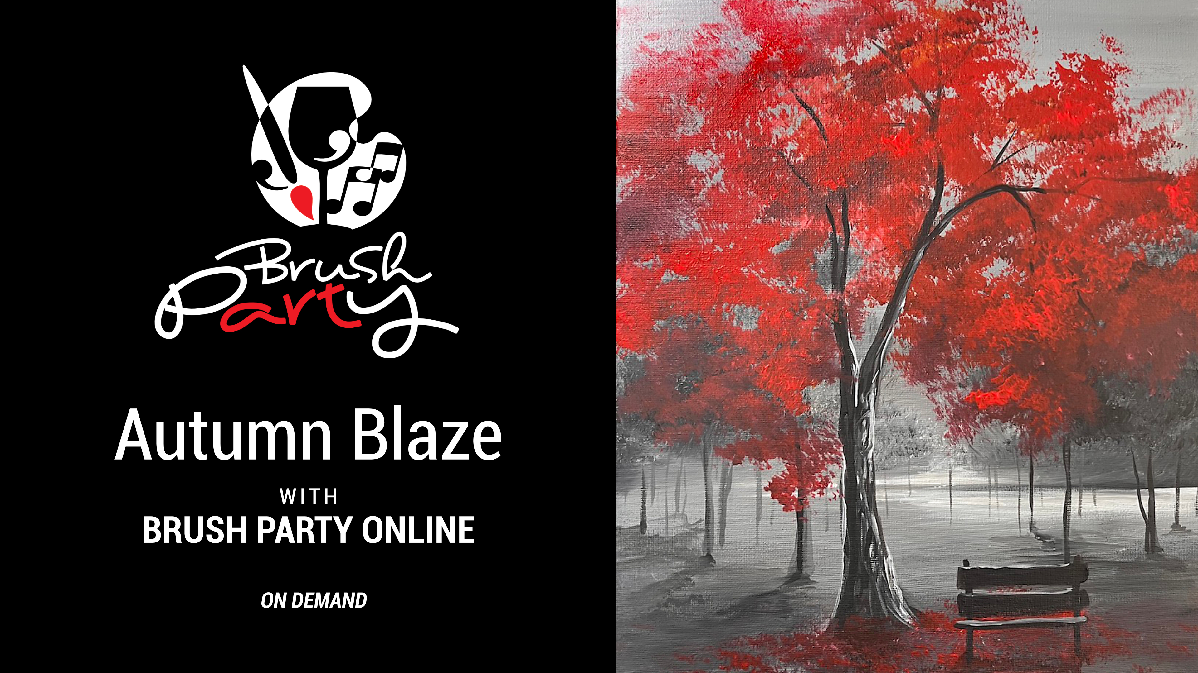 Paint ‘Autumn Blaze’ with Brush Party Online