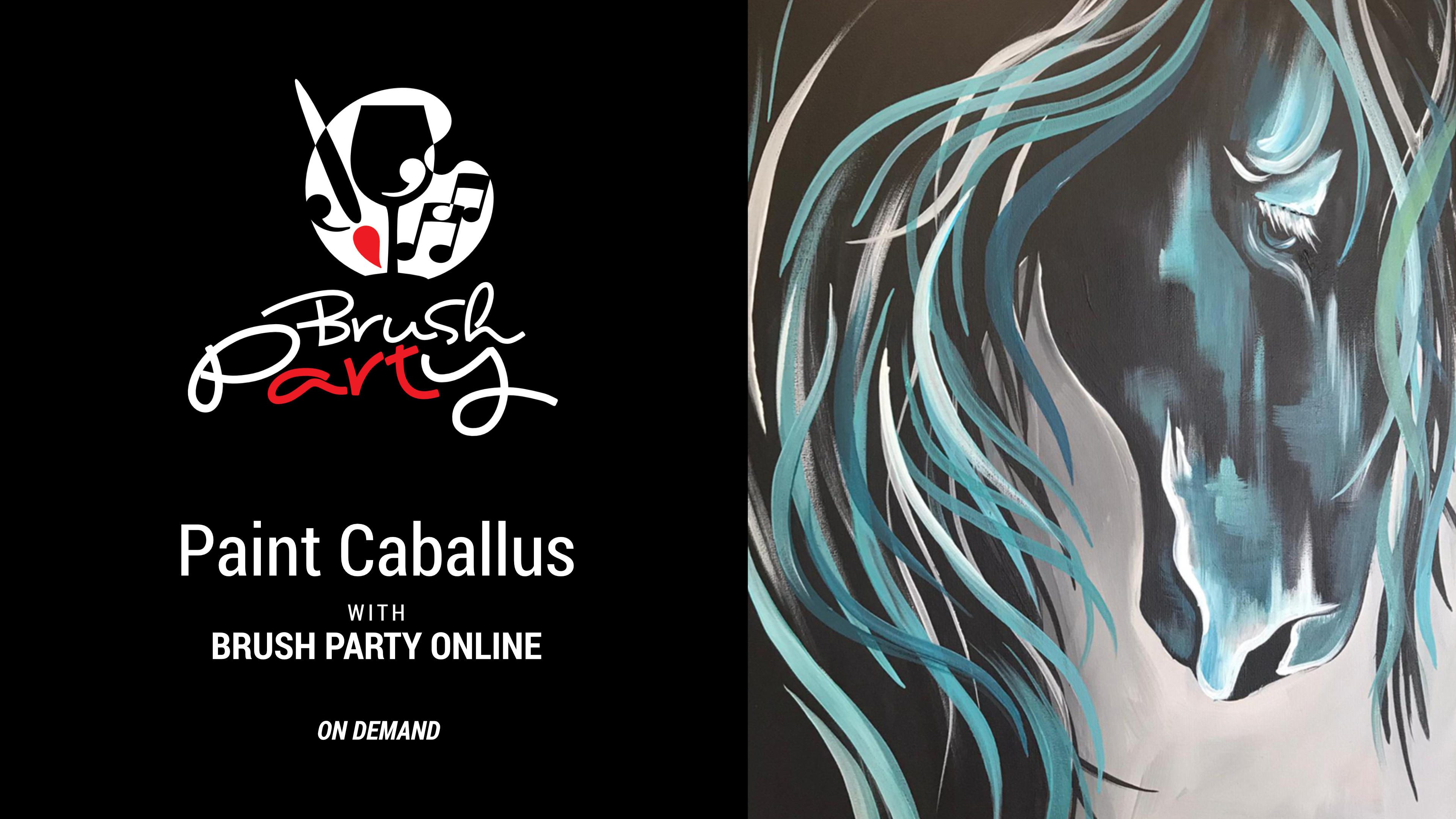 Paint Caballus with Brush Party Online