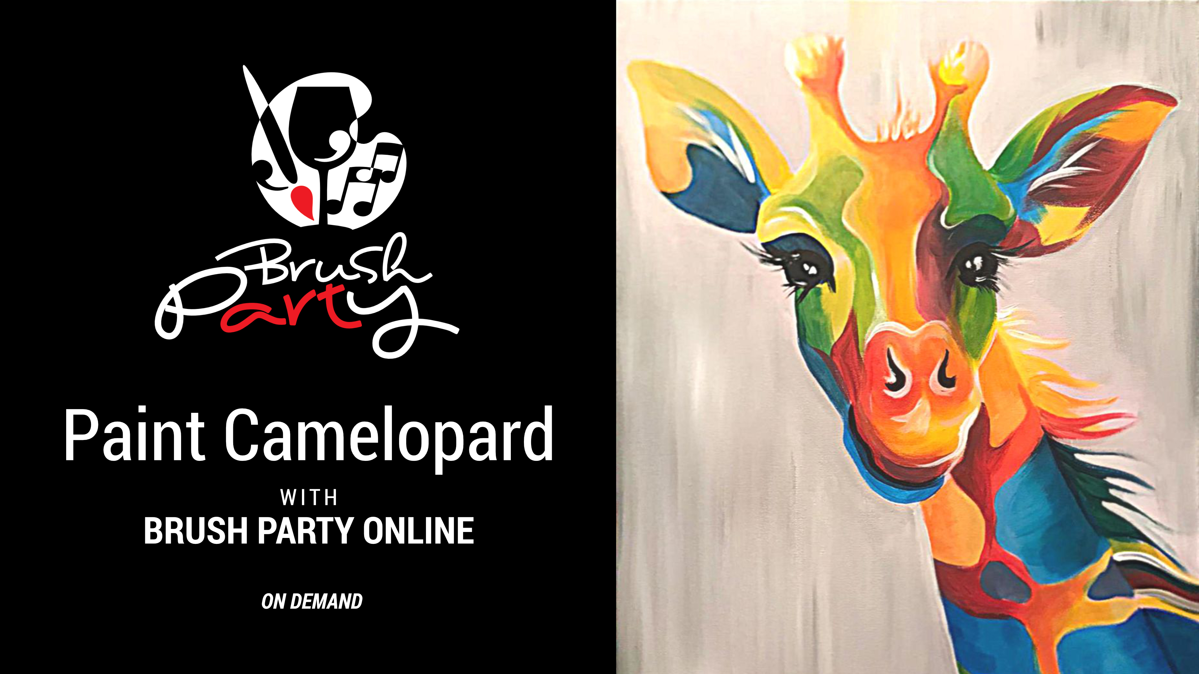 Paint Camelopard with Brush Party Online