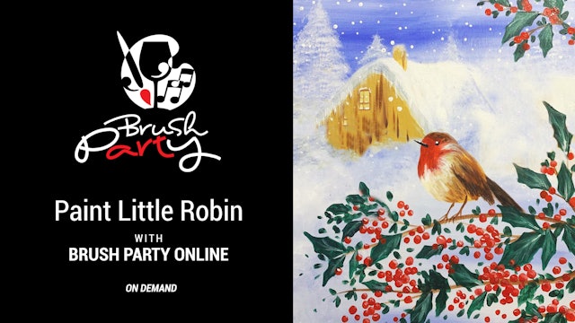 Paint ‘Little Robin’ with Brush Party Online