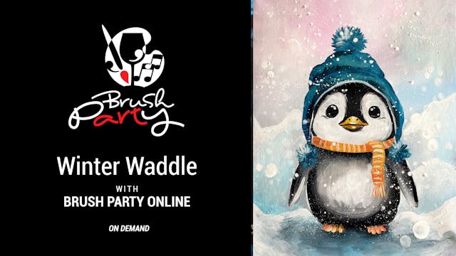 Paint ‘Winter Waddle’ with Brush Part...