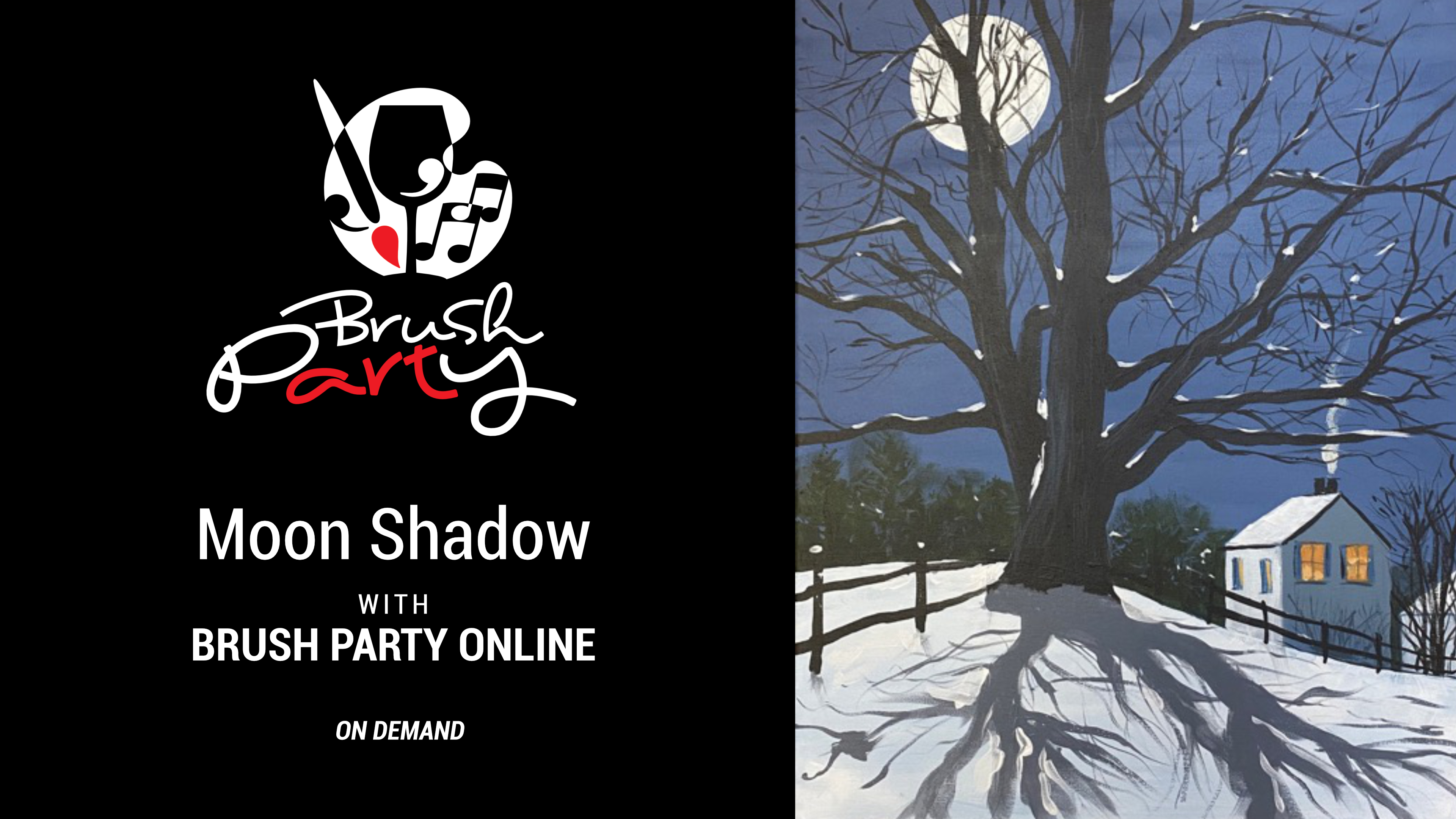 Paint ‘Moon Shadow’ with Brush Party Online