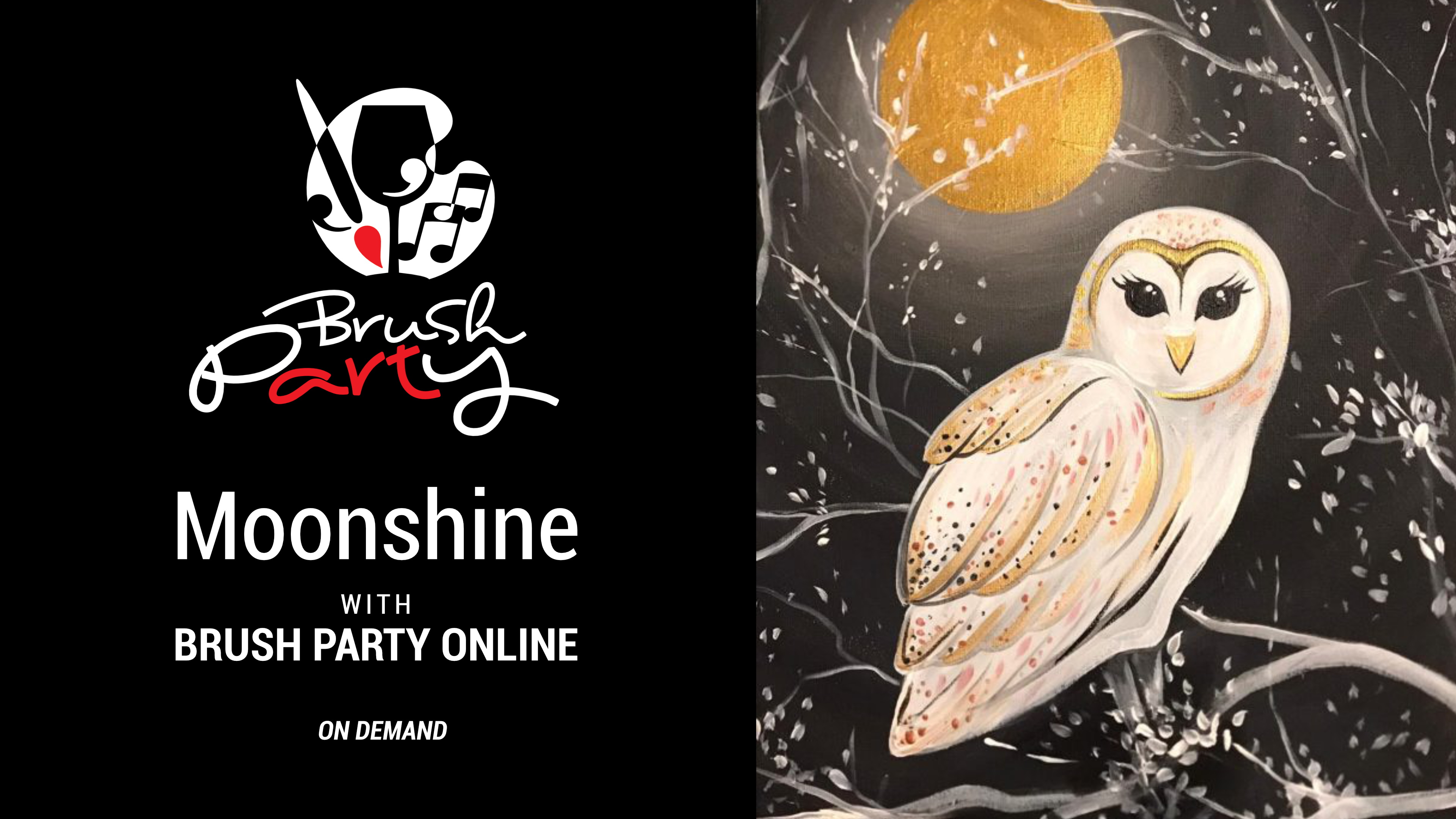 Paint ‘Moonshine’ with Brush Party Online