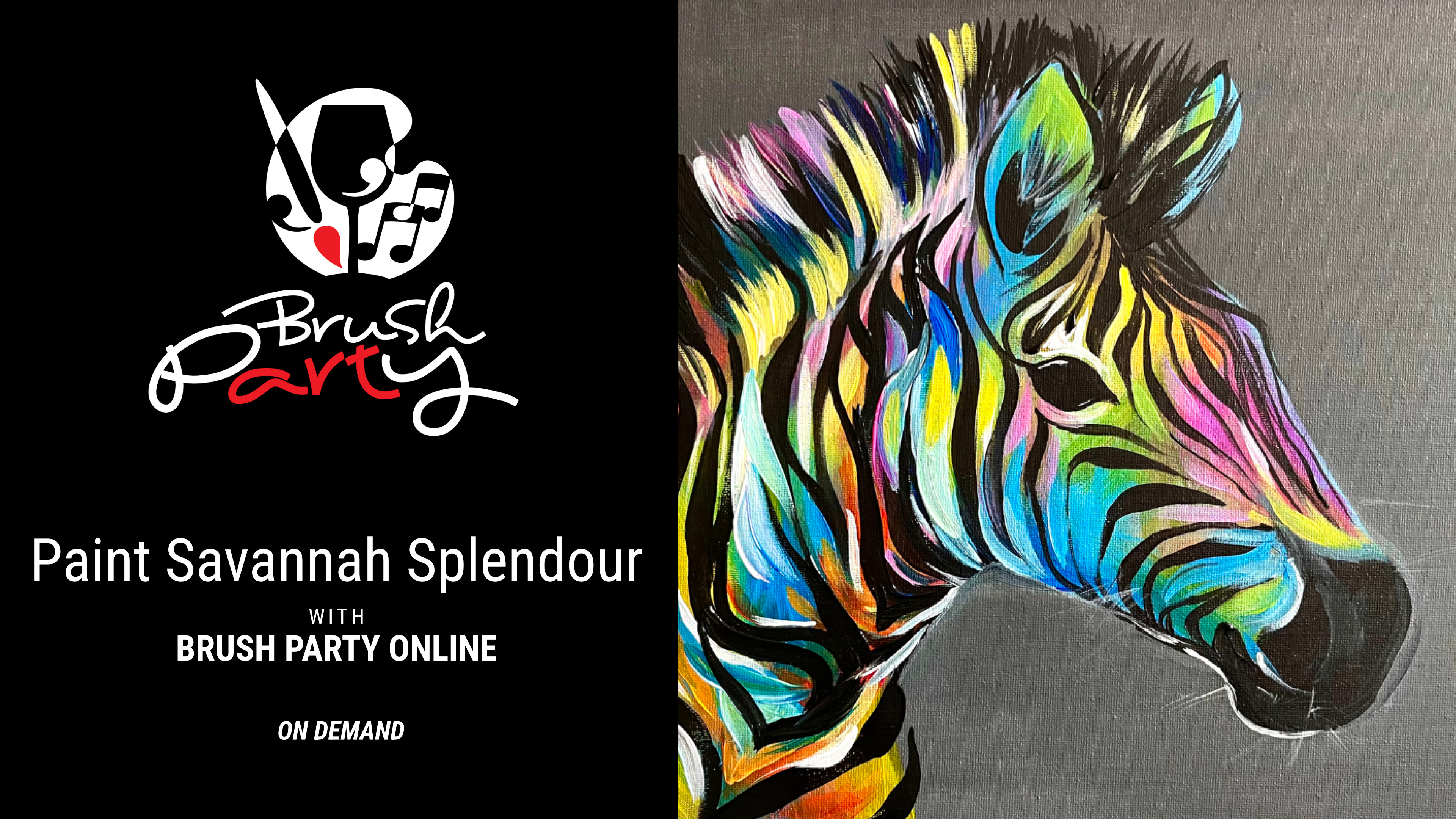 Paint 'Savannah Splendour' with Brush Party Online