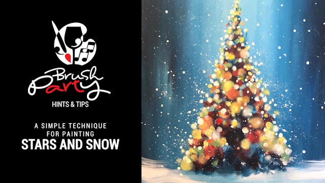 A handy technique for painting stars ...