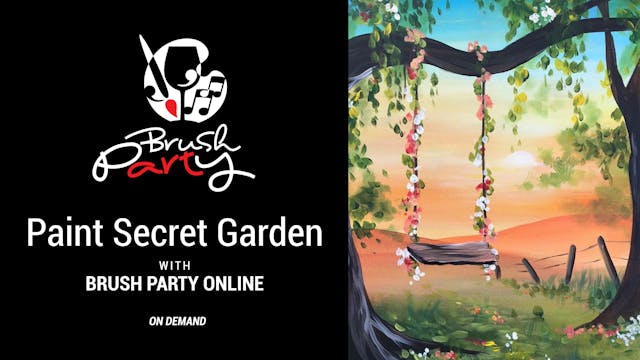 Paint Secret Garden with Brush Party ...