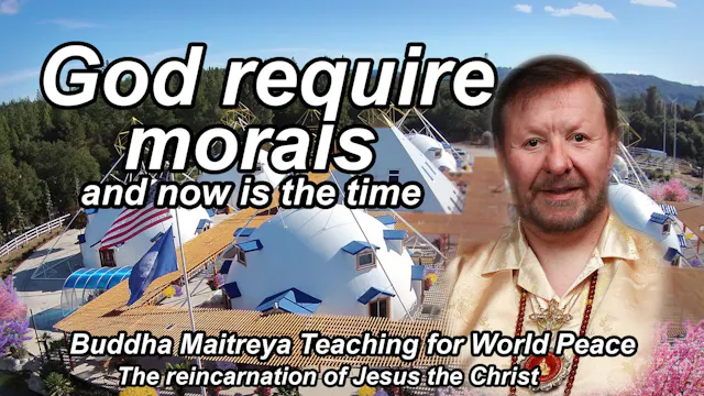 Aug 29 - God requires morals and now ...
