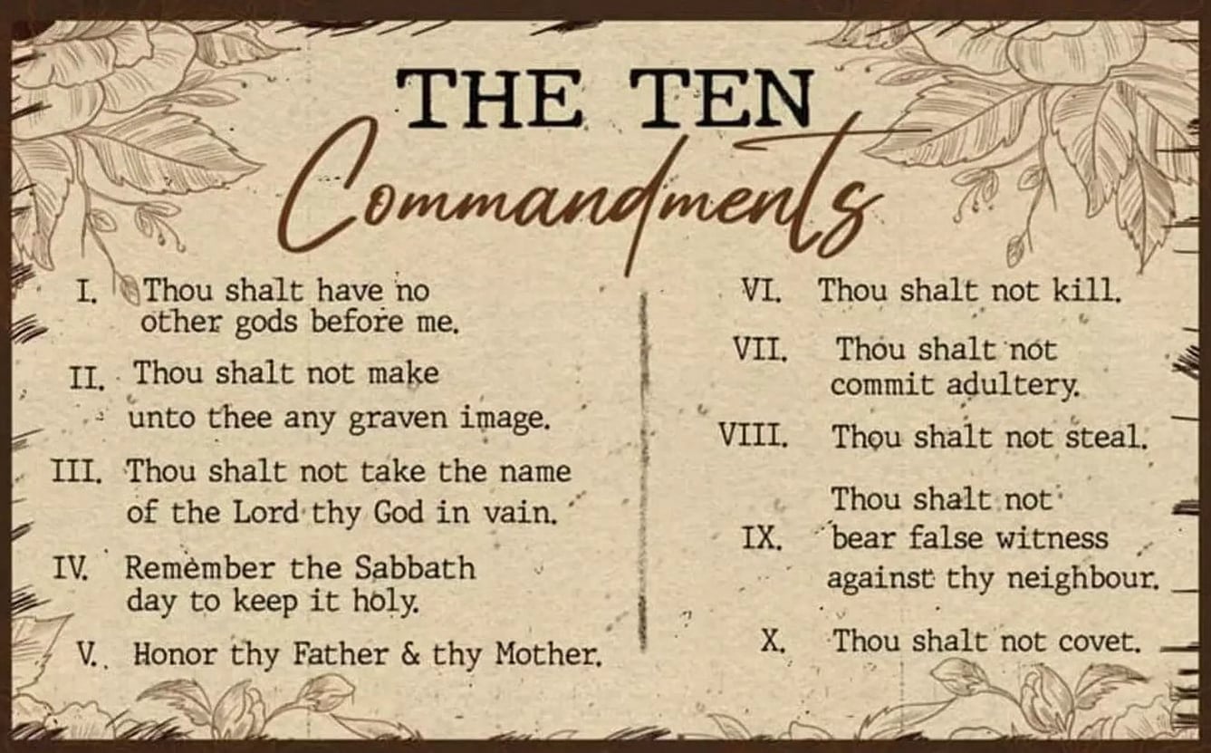 April 17 - Redemption, The Ten Commandments