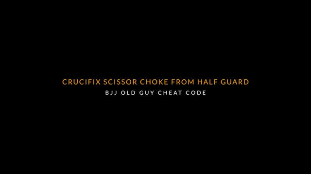 OGCC 40 Crucifix Scissor choke from half guard