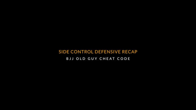 OGCC 6 Side Control Defensive Recap
