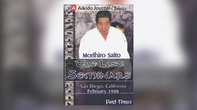 Lost Seminars 3: San Diego 1988 by Morihiro Saito