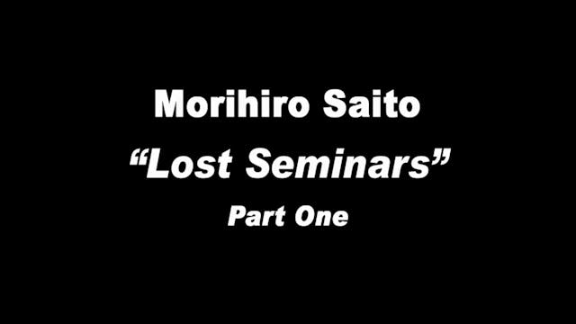 Lost Seminars 1-2