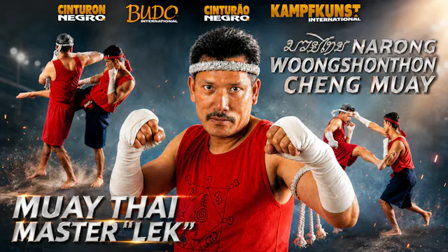 Narong Woongshonthon Cheng Muay with Khru Lek