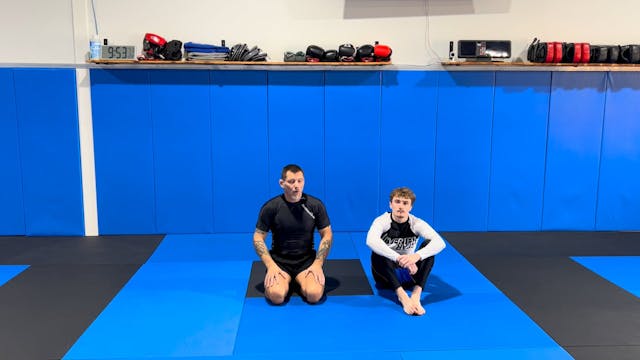 KF 2. Side control escape to knee flare 101. Wrist and underhook whip_