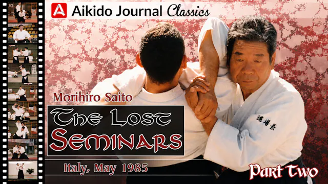 Lost Seminars 2: Italy 1985 by Morihiro Saito