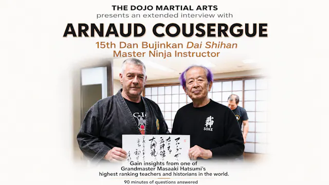 Arnaud Cousergue 15th Dan Bujinkan Interview