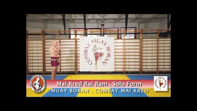 Combat Mai Kred Muay Thai Boran DVD with Marco de Cesaris