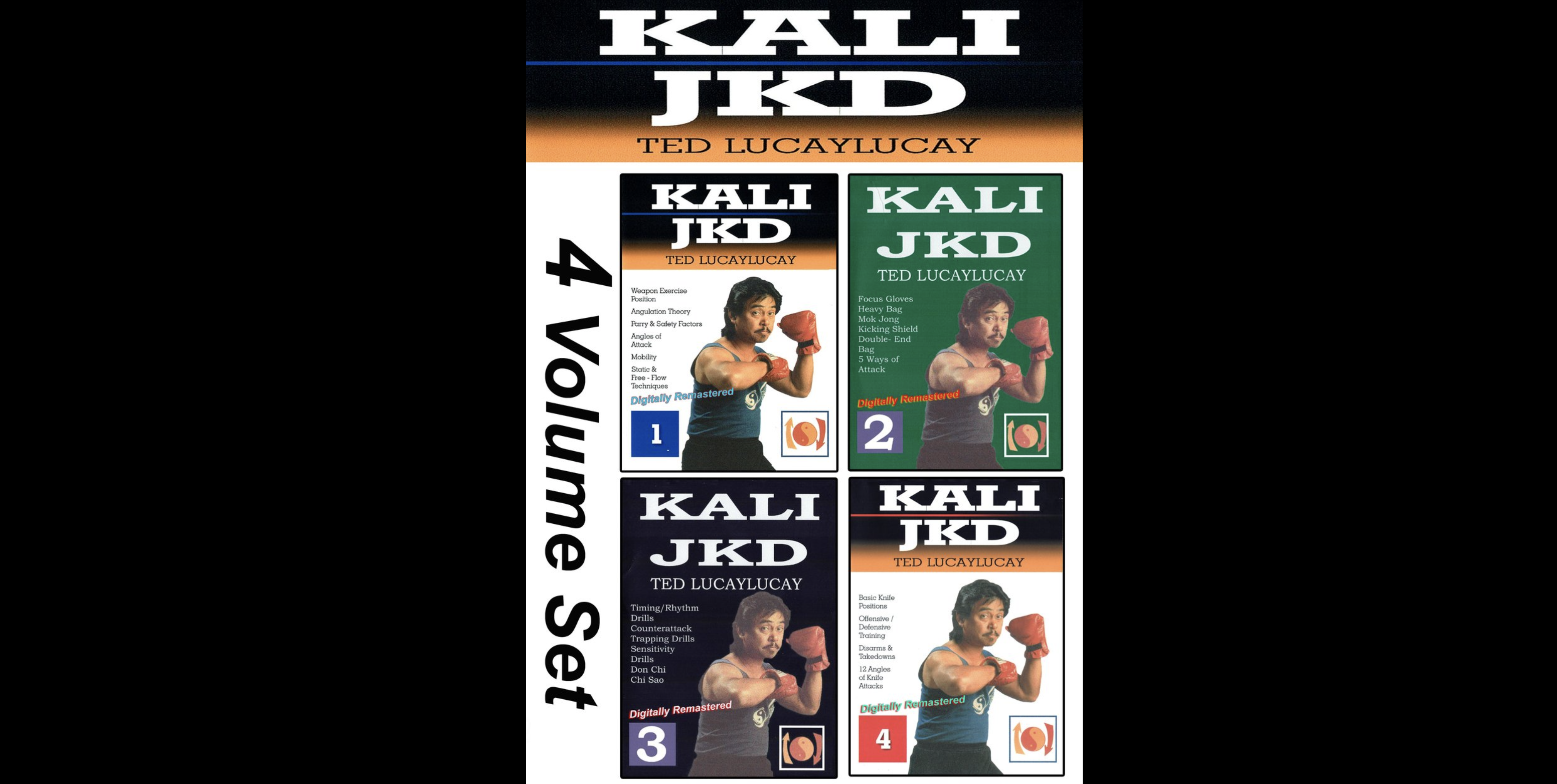 Kali JKD 4 Vol Course by Ted Lucaylucay