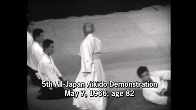 O-Sensei 5-7 All Japan Aikido Demo 1966
