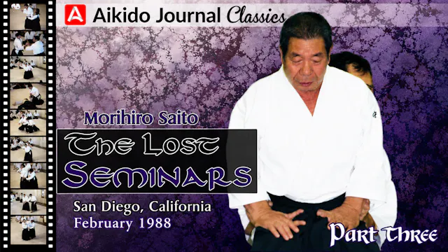 Lost Seminars 3: San Diego 1988 by Morihiro Saito