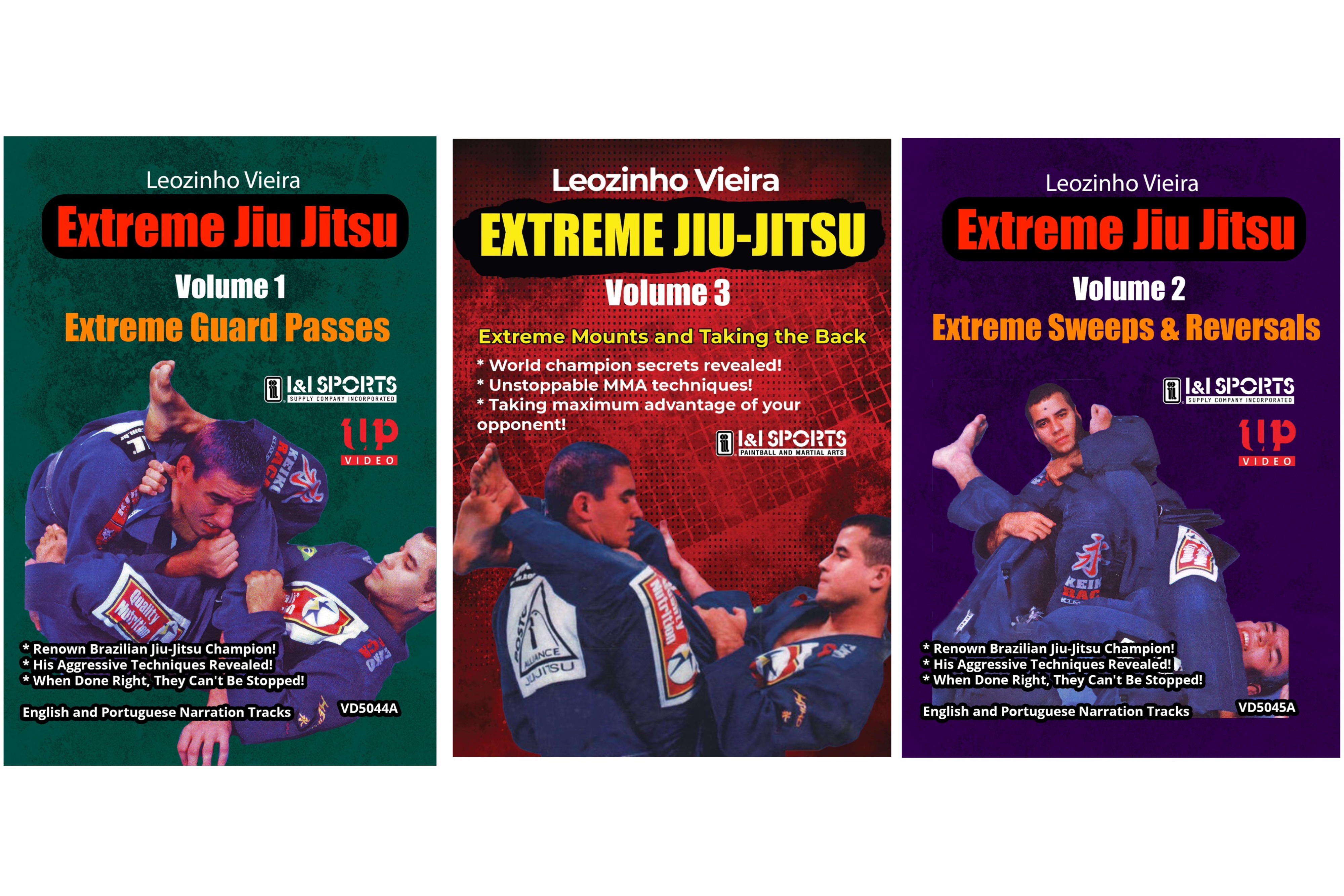 Extreme Jiu-Jitsu 3 Vol Series by Leo Vieira