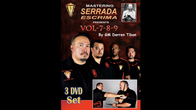 Mastering Serrada Escrima Vol 7-9 by Darren Tibon