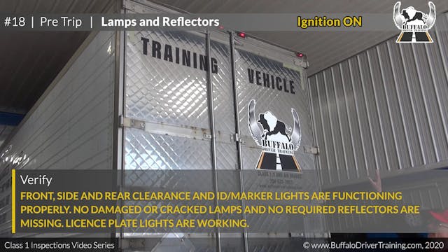 18. Pre Trip - Lamps and Reflectors