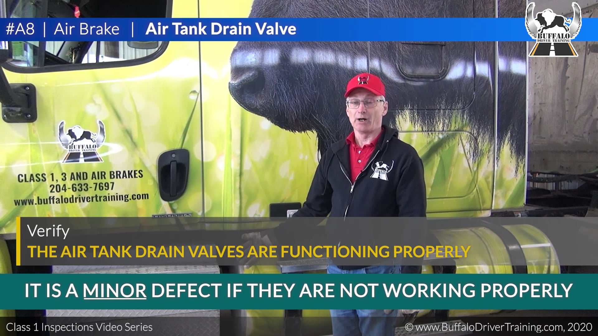 A8. Air Brake - Air Tank Drain Valve