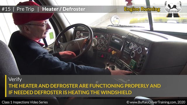 15. Pre Trip - Heater-Defroster