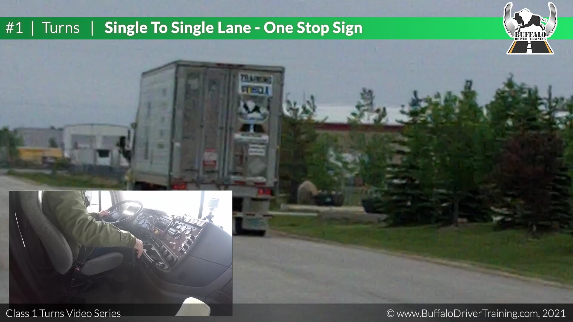 Turn 1 - Single To Single - One Stop Sign