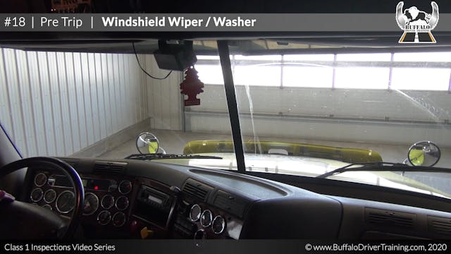 23. Pre Trip - Windshield Wiper - Washer