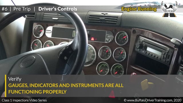 06. Pre Trip - Driver's Controls