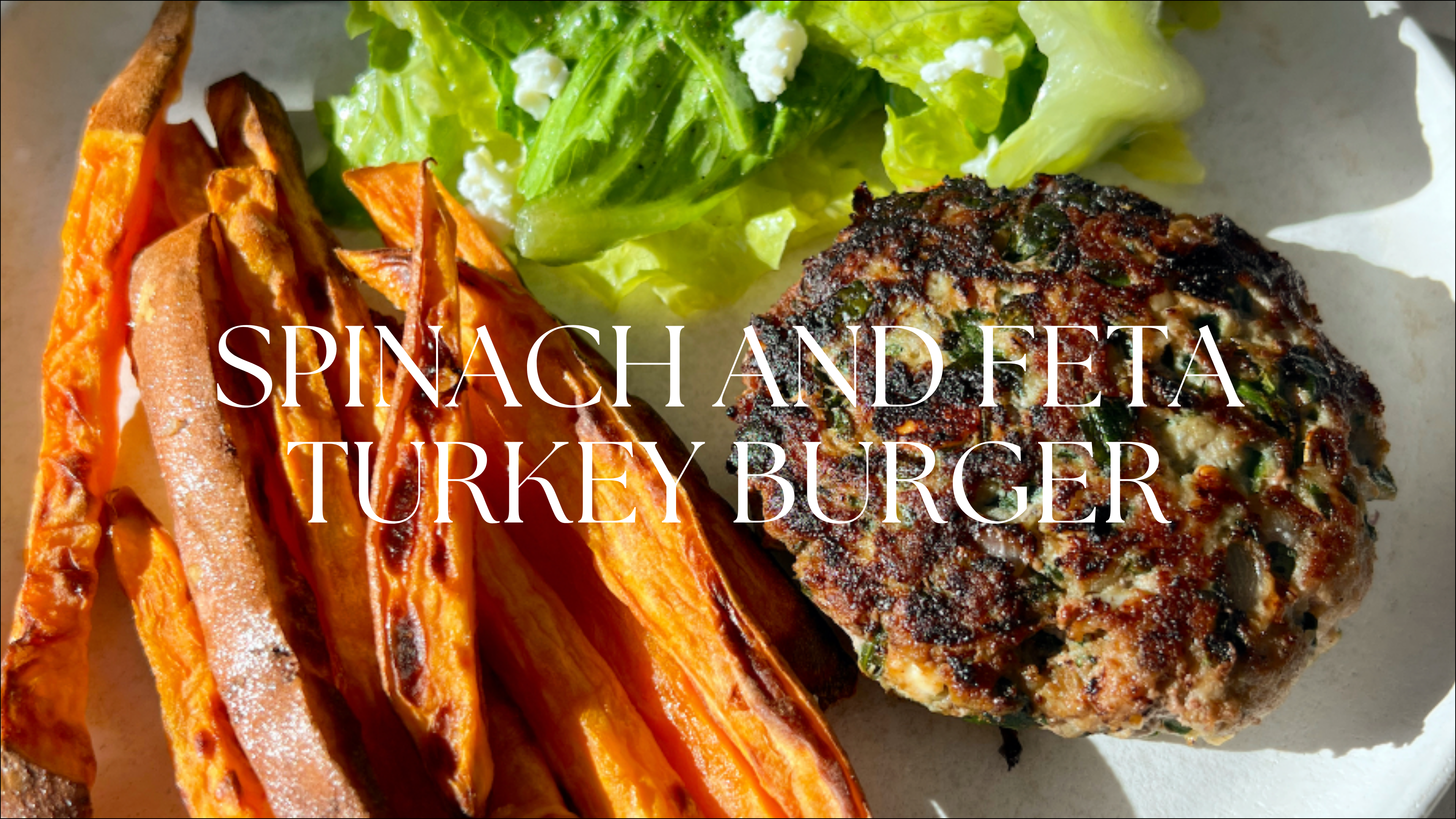 SPINACH AND FETA TURKEY BURGER